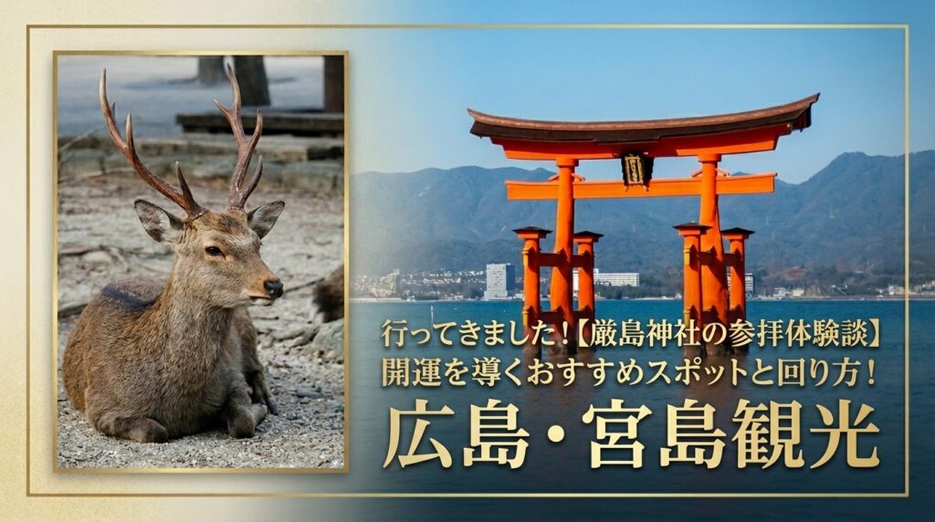行ってきました！【厳島神社の参拝体験談】開運を導くおすすめスポットと回り方！広島・宮島観光